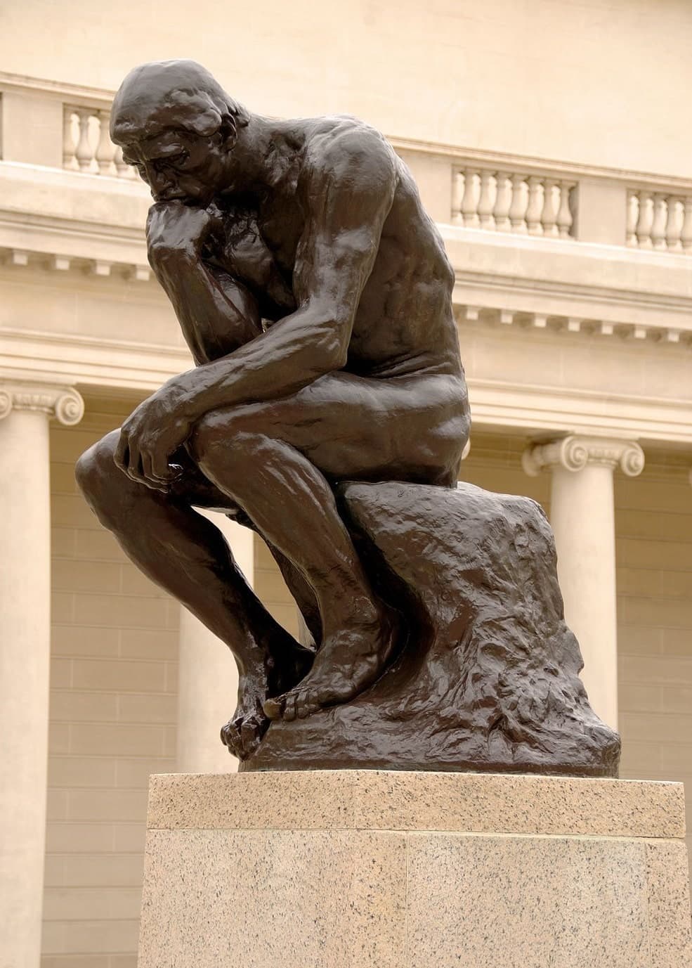 Rodin's The Thinker — perfection as a labour of the finite